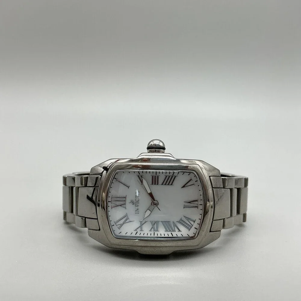 Invicta Lupah 1852 Womens Watch 29mm White Dial Stainless 14852 New Battery 6